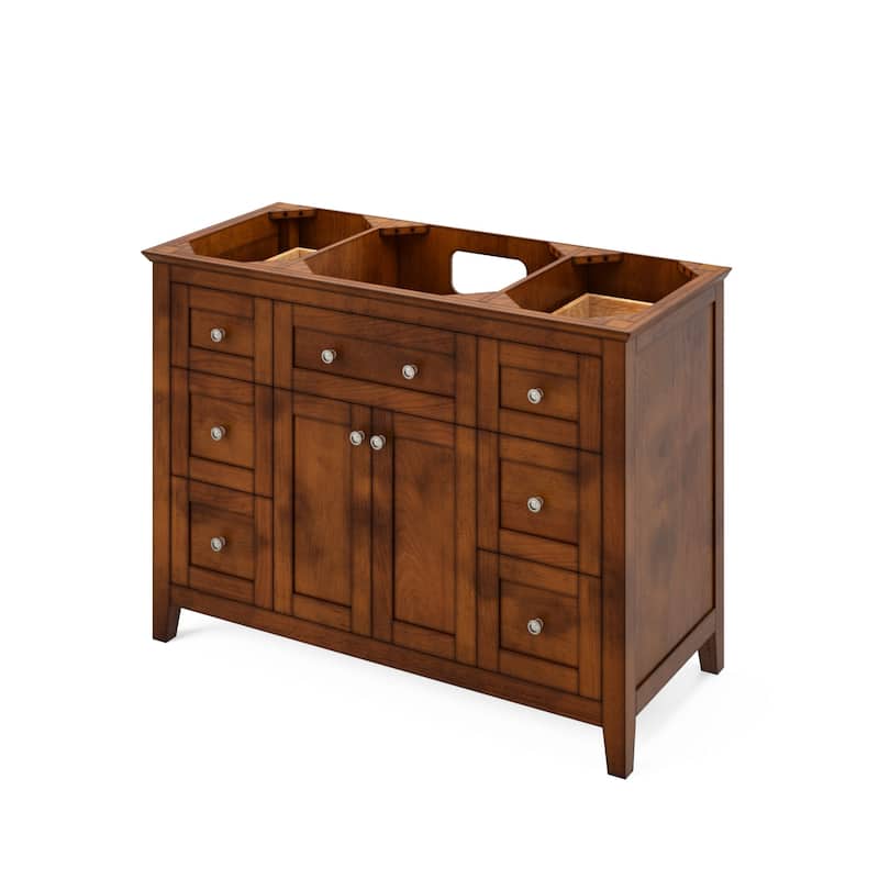 Jeffrey Alexander VN2CHA-48-NT Chatham 48" Single Free Standing Vanity - Chocolate - Espresso Finish