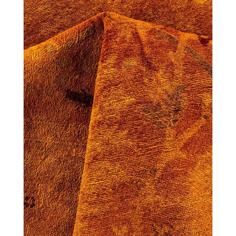 Vibrance, One-of-a-Kind Hand-Knotted Area Rug - Gold, 6' 1" x 8' 8" - 6' 1" x 8' 8"