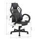 preview thumbnail 2 of 20, Modern PU Leather Gaming Office Chair, Lumbar Support Adjustable Height Computer Chair with Wheels and Swivel Task Chair