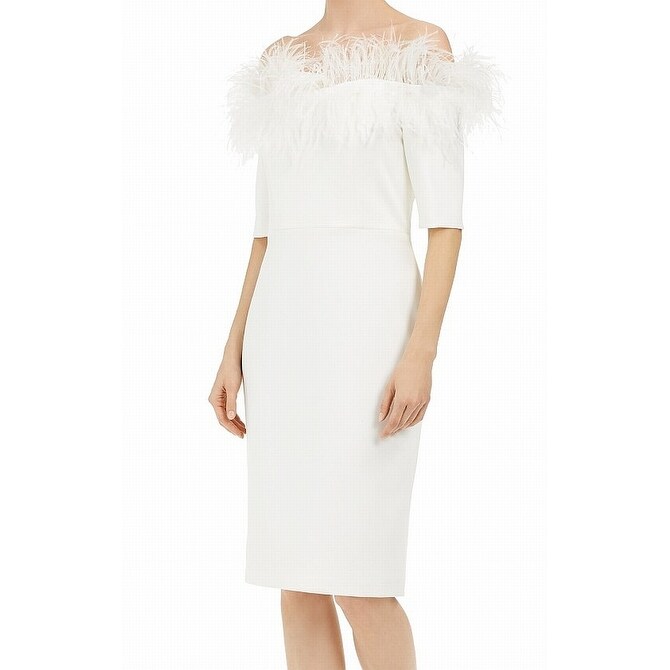 Buy > macy's calvin klein white dress > in stock