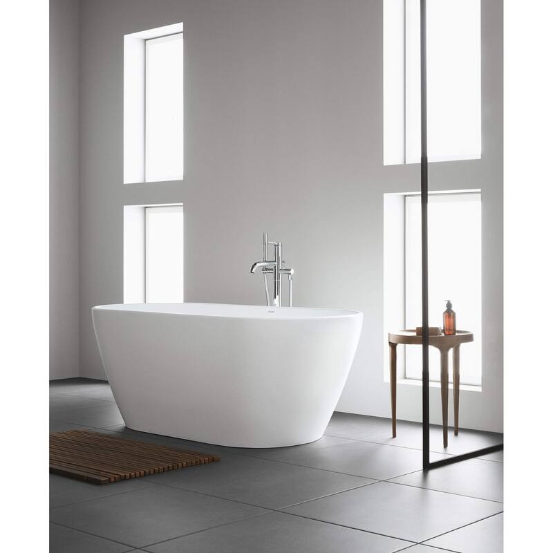 Duravit D-Neo 63" Freestanding Solid Surface Bathtub