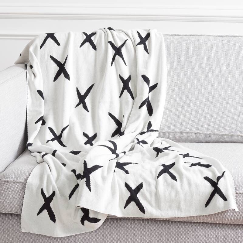 SAFAVIEH Charyl Reversible Cotton Decorative Accent Throw Blanket