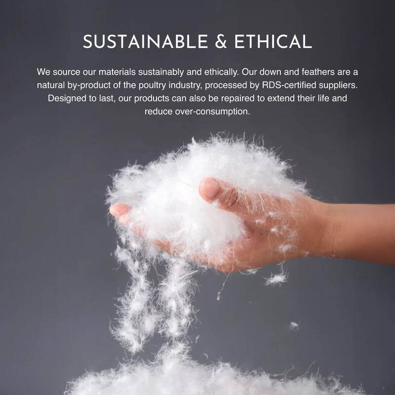 Highland Feather All Season White Down and Feather Comforter Lightweight Duvet Insert with Corner Ties