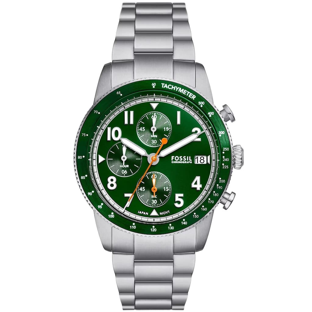 Fossil Men's Sport Tourer Green Dial Watch - FS6048 - 6 (36)