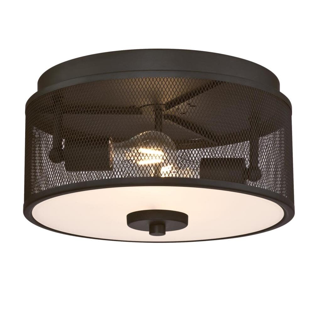 Westinghouse 6327900 Morrison 2 Light 13 Wide Flush Mount Drum Ceiling Fixture