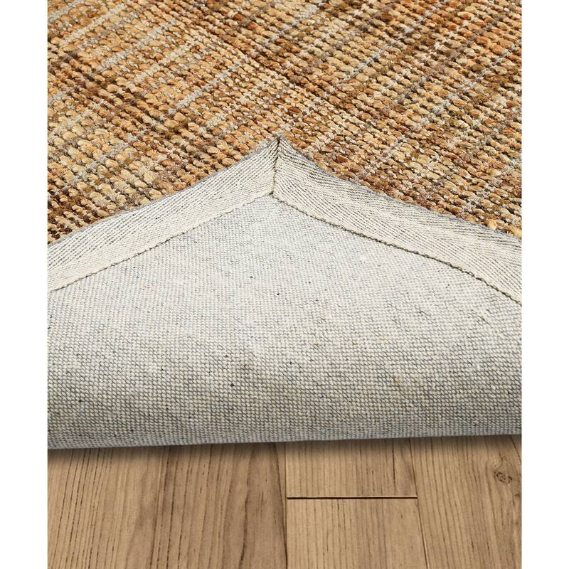 Nevaeh Farmhouse Geometric Braided Jute Indoor Area Rug by Sevita