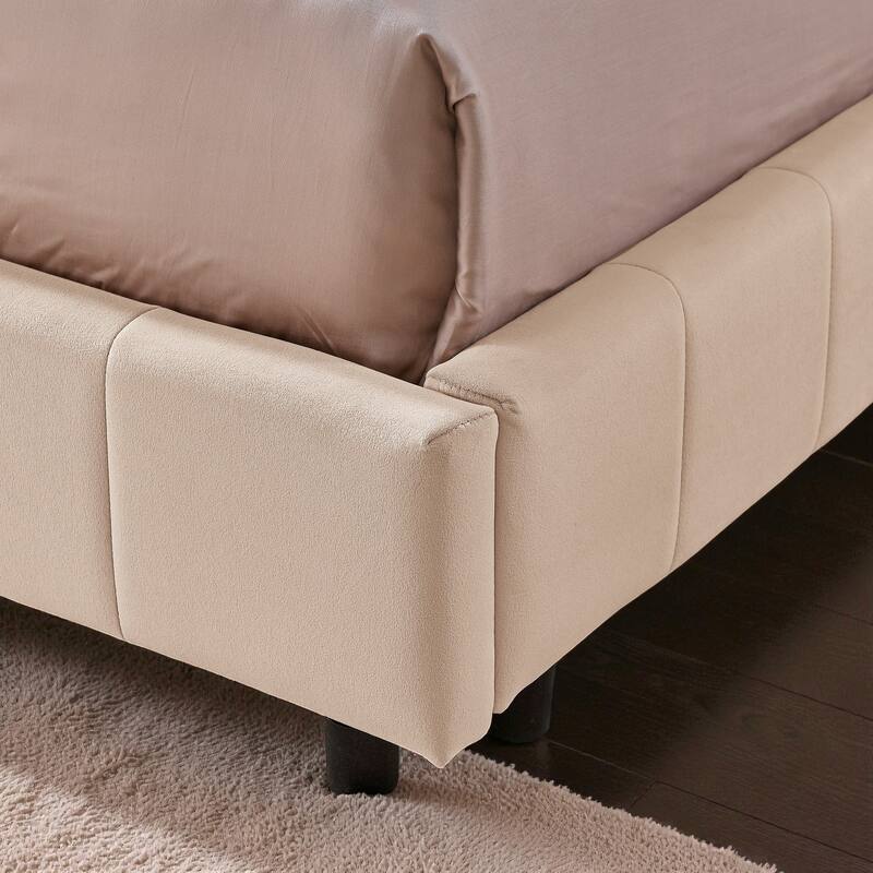 Full Size Velvet Upholstered Tufted Daybed Frame with Backrest and Armrest, Mid-Century Sofa Bed for Bedroom or Living Room