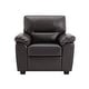 preview thumbnail 41 of 52, Morden Fort Upholstered Living Room Set chair , Loveseat,2 Pieces, Faux Leather