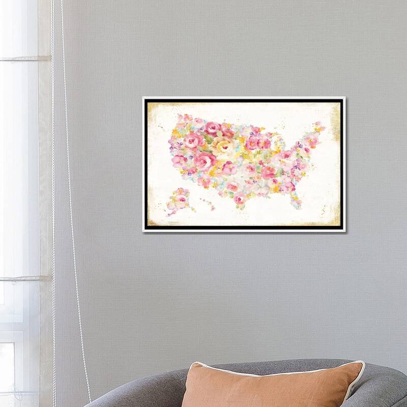 iCanvas "Midsummer USA" by Danhui Nai Framed