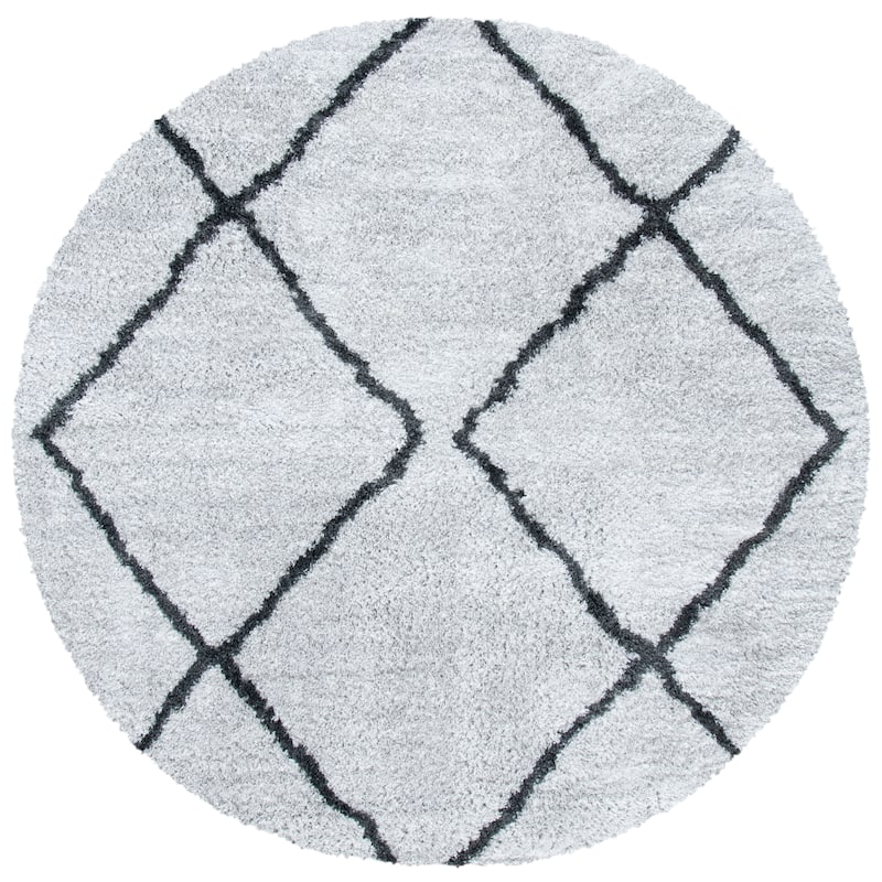 SAFAVIEH August Shag Aculina Trellis 1.26-inch Thick Rug