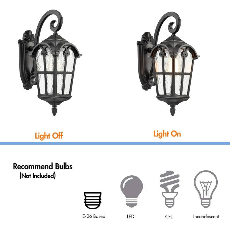 Skiathos Outdoor Wall Light Fixture Waterproof Exterior Wall Lantern