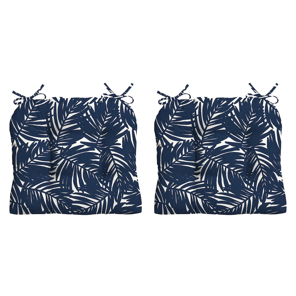 ARDEN earthFIBER Outdoor Wicker Chair Cushion, 2 Pack, 20 x 18