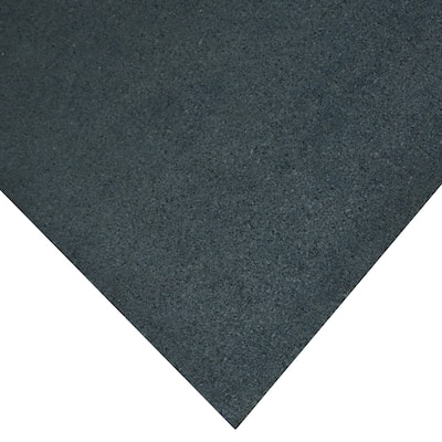 Goodyear "ReUz" Rubber Flooring Rolls -- 3mm x 48" x 6ft - Black - 48x72