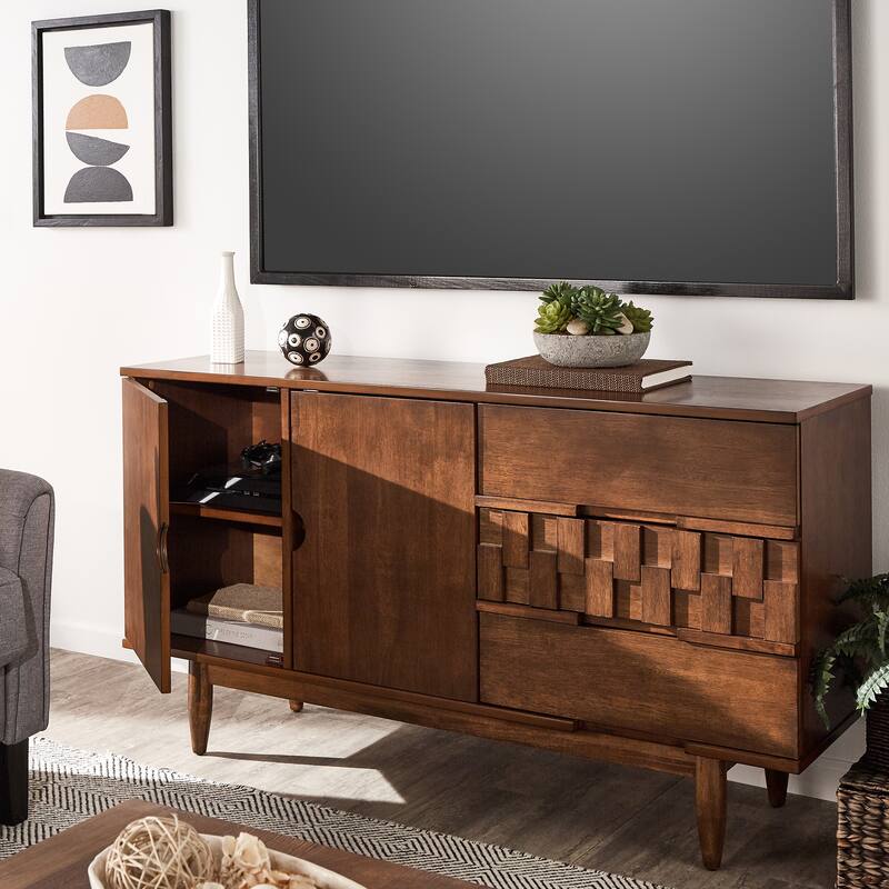 Kieran Mid-Century Wood 2-Door and 3-Drawer Server by iNSPIRE Q Modern