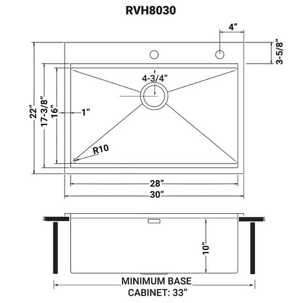 25 x 22 in. Workstation Drop-In Tight Radius Topmount 16-Gauge Stainless Steel Ledge Kitchen Sink Single Bowl 25 x 22 in. Workstation Drop-In Tight Radius Topmount 16-Gauge Stainless Steel Ledge Kitchen Sink Single Bowl
