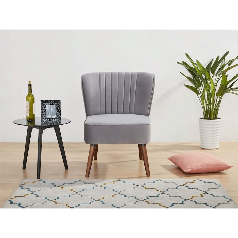 Carson Carrington Tagerod Armless Slipper Chair - Grey