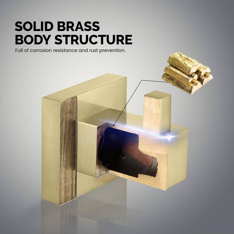 Cube 4-Piece Bathroom Hardware Set