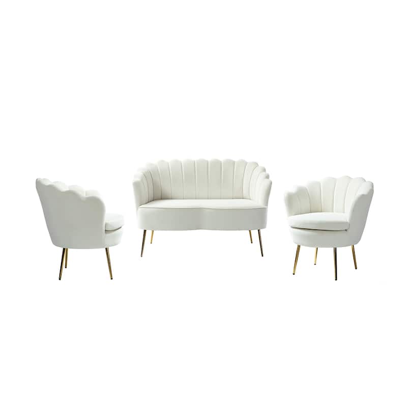 Xabier 52 in. 3 Piece Living Room Set by HULALA HOME