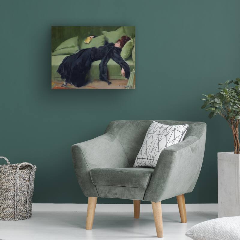 Vintage Lavoie 'Decadent Young Woman After The Dance Ramon Casas 1899' Canvas Art