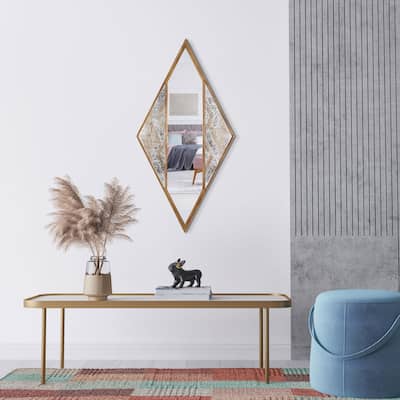 Selles Metal Framed Mirror - Antique White/Antique Brown/Bronze - A/N