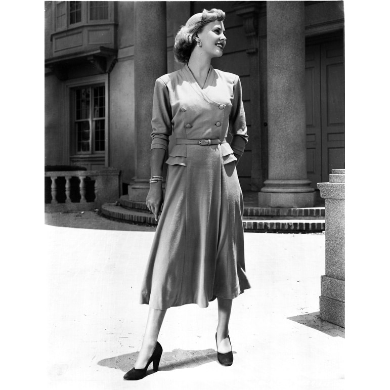 Lola Albright Wearing Dress And Black Shoes Photo Print Overstock 25374435 Lola albright in her own words: lola albright wearing dress and black shoes photo print