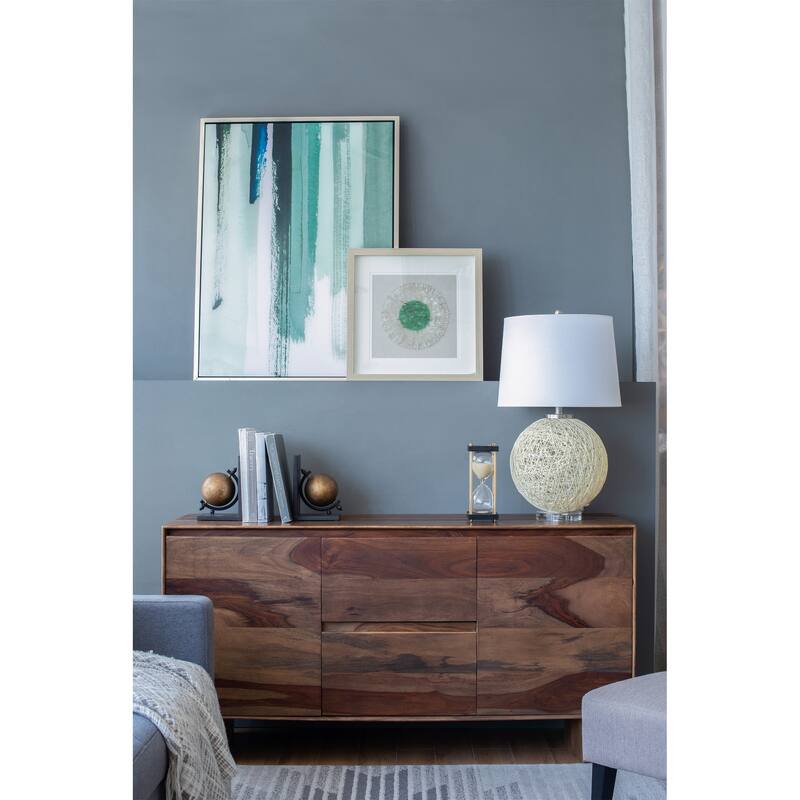 D16.1xH26" Table Lamp with Beige Paper Base