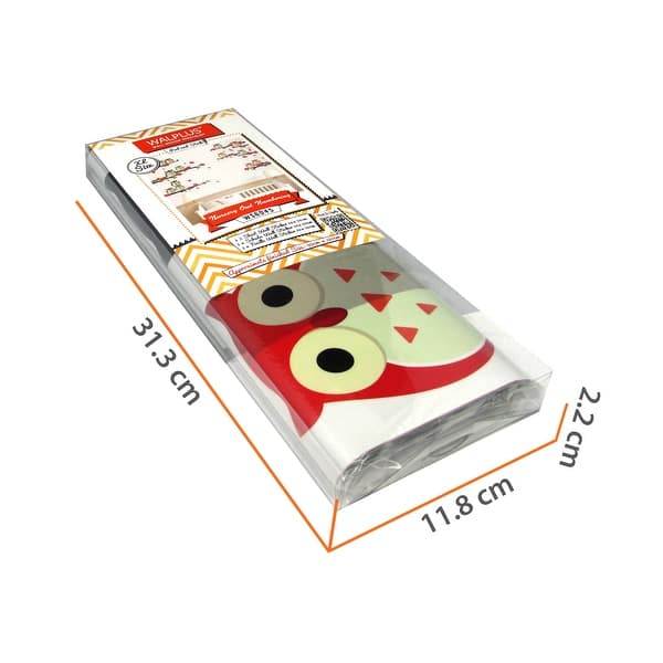 dimension image slide 0 of 3, Walplus Owl Learning Numbering Wall Sticker DIY Nursery Decor Decal