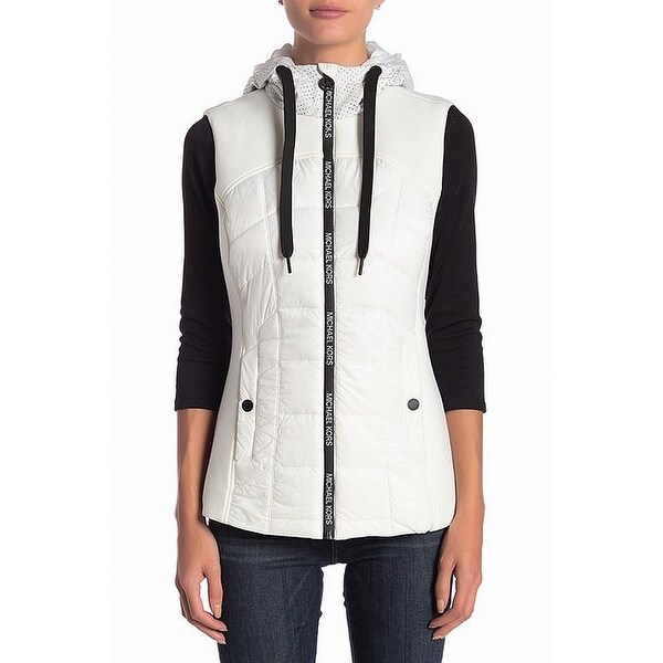 michael kors vest womens white