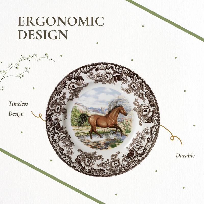 Spode Woodland Dinner Plate Horse Motif