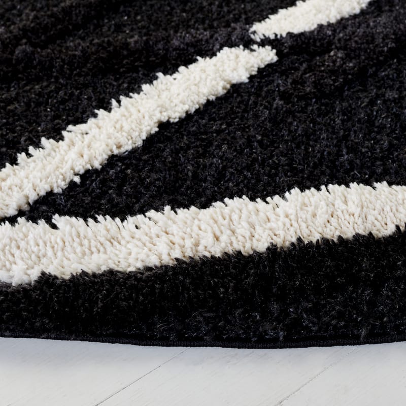 SAFAVIEH Hi-Lo Shag Inka Modern 1.6-inch Thick Rug
