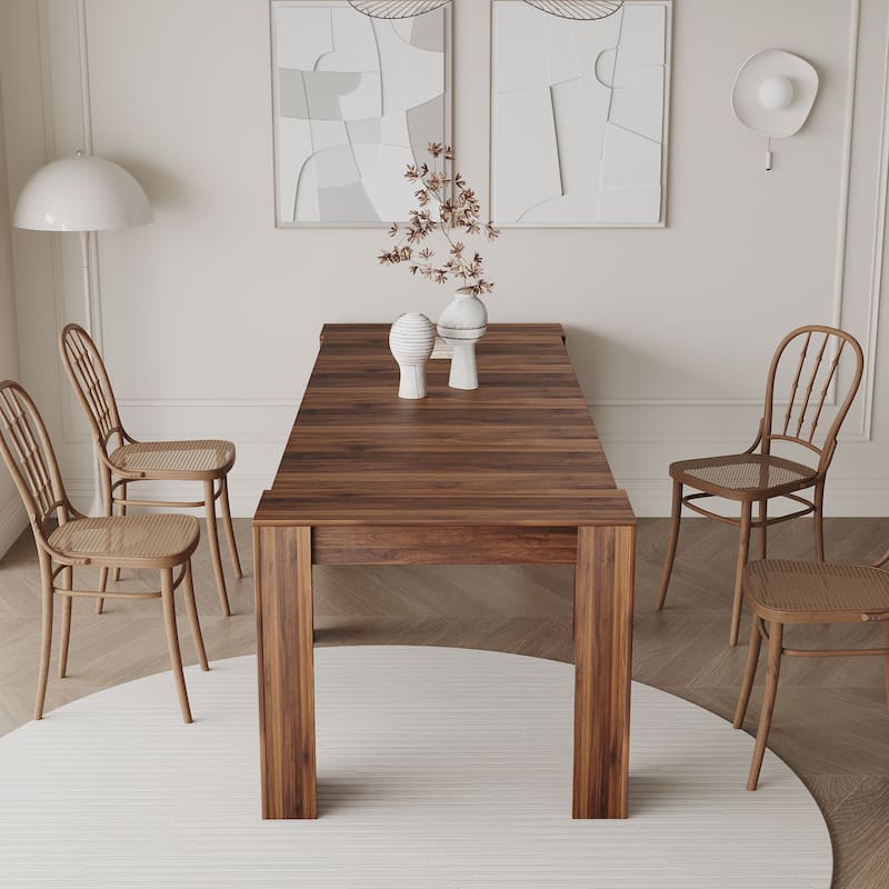 Multifunctional extendable console table - Walnut