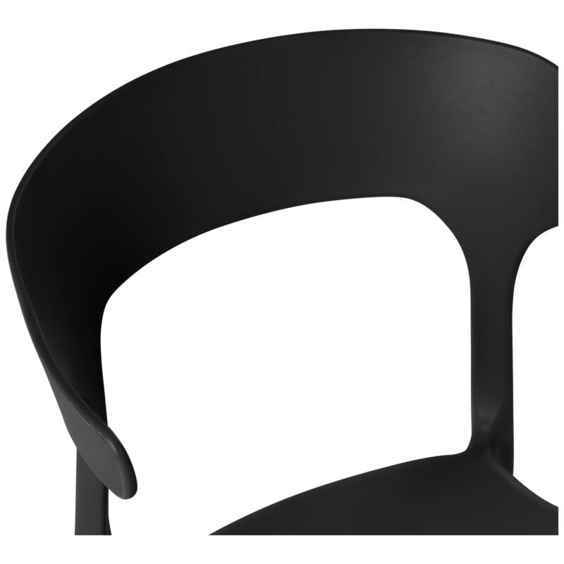 Frond and Form Outdoor Patio Stacking Dining Side Chair (Set of 2)