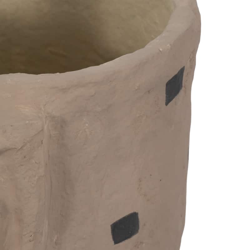 Sagebrook Home's Ivory 25" Paper Mache Elephant Planter - 25" x 14" x 21"