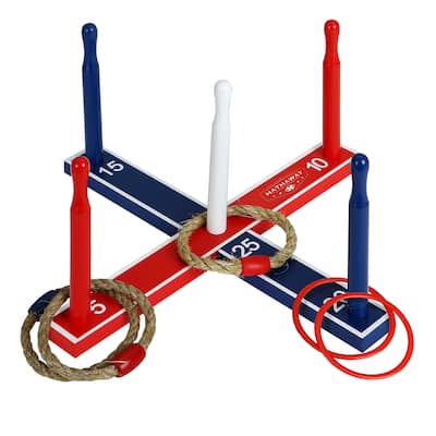 Hathaway Ring Toss Game Set - 16.5"L x 16.5"W x 7.5"H