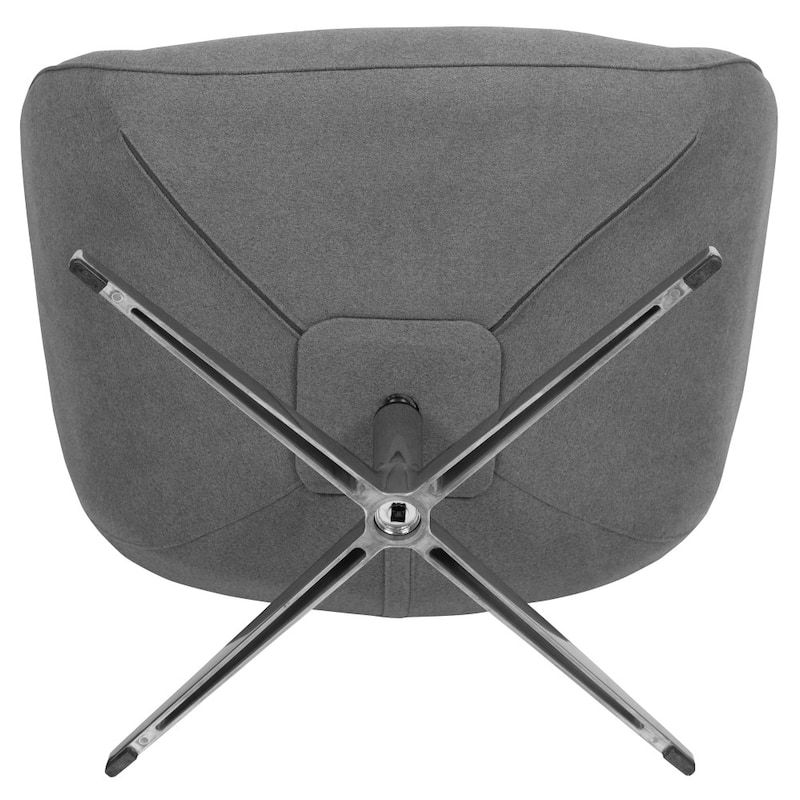 Home and Office Retro Swivel Wing Accent Chair - 35"D x 32.5"W x 40.5"H
