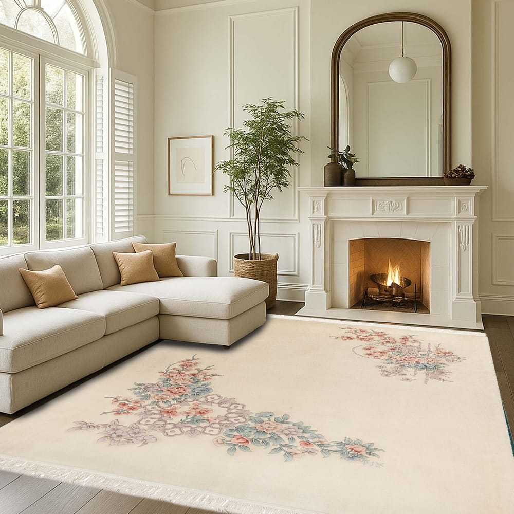 Gertmenian Orient Estate Hand Made Traditional Floral Border Medallion Hand Knot Wool Area Rug Collection