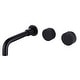 preview thumbnail 5 of 20, Solid Brass 2-Round Knob Handle Wall Mounted Bathroom Faucet Matte Black