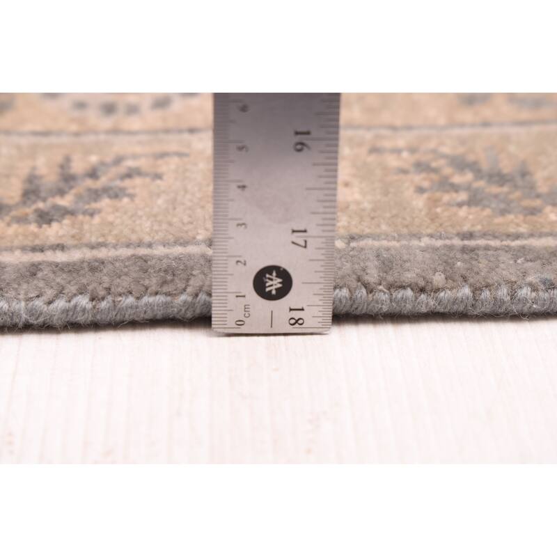 ECARPETGALLERY Hand-knotted Jamshidpour Dark Grey Wool Rug - 8'2 x 10'0