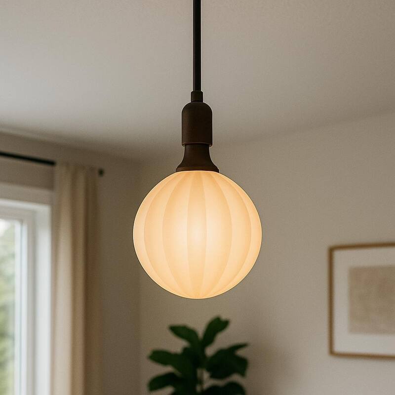 Festive Living LED G125 + COB Bulb Indoor/Outdoor Covered Edison Bulbs, E26 Base - Opaline Radiance - Large