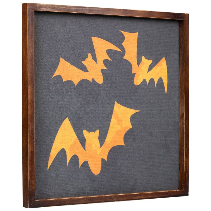 Halloween Bat Silhouettes Wall Hanging Decoration - 15.75"