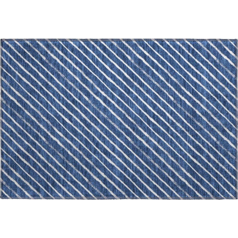 Premium Washable Super Soft Angle Stripe Mayfield Rug