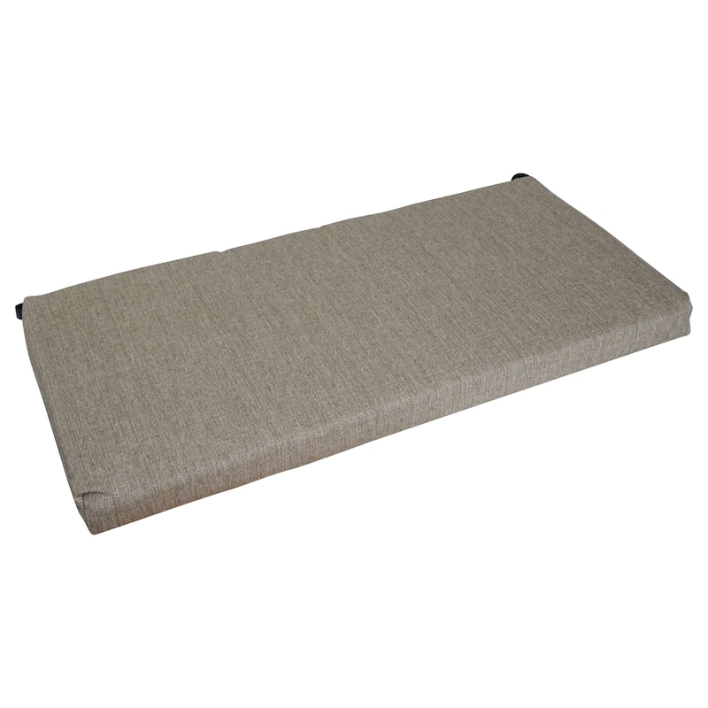 42-inch by 19-inch Premium Woven Olefin Indoor/Outdoor Loveseat Cushion - 42 x 19 - Seravo Brown