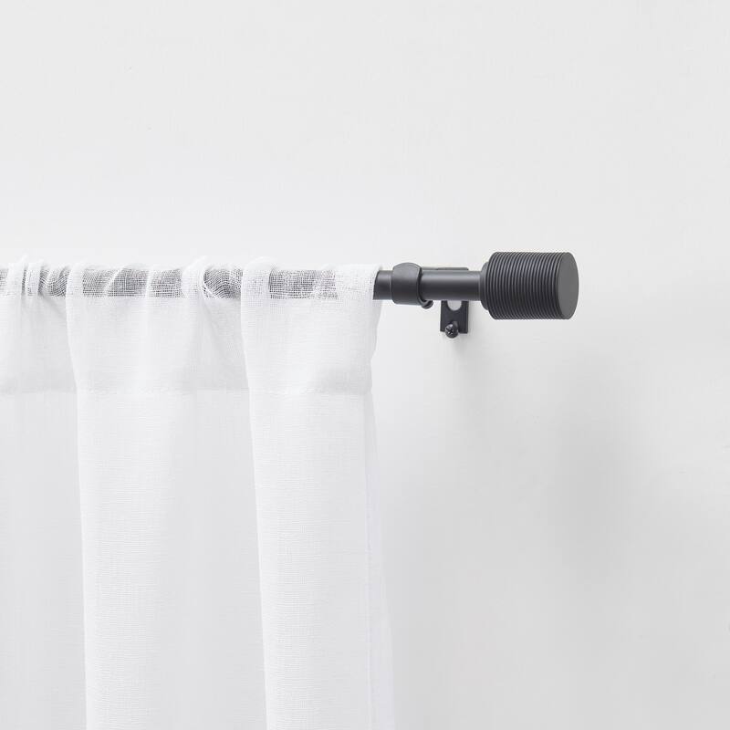 DKNY Fin Curtain Rod and Finial Set
