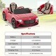 preview thumbnail 30 of 35, Costway 12V Licensed Bentley Bacalar Kids Electric Ride-on Car with - See Details