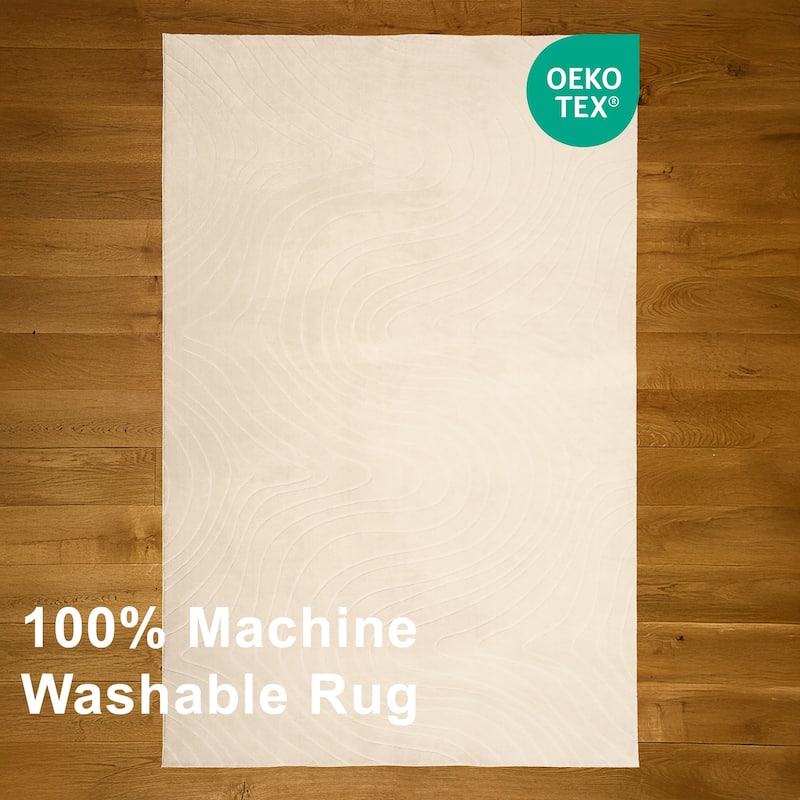 ECARPETGALLERY Somos Modern Machine Washable Area Rug