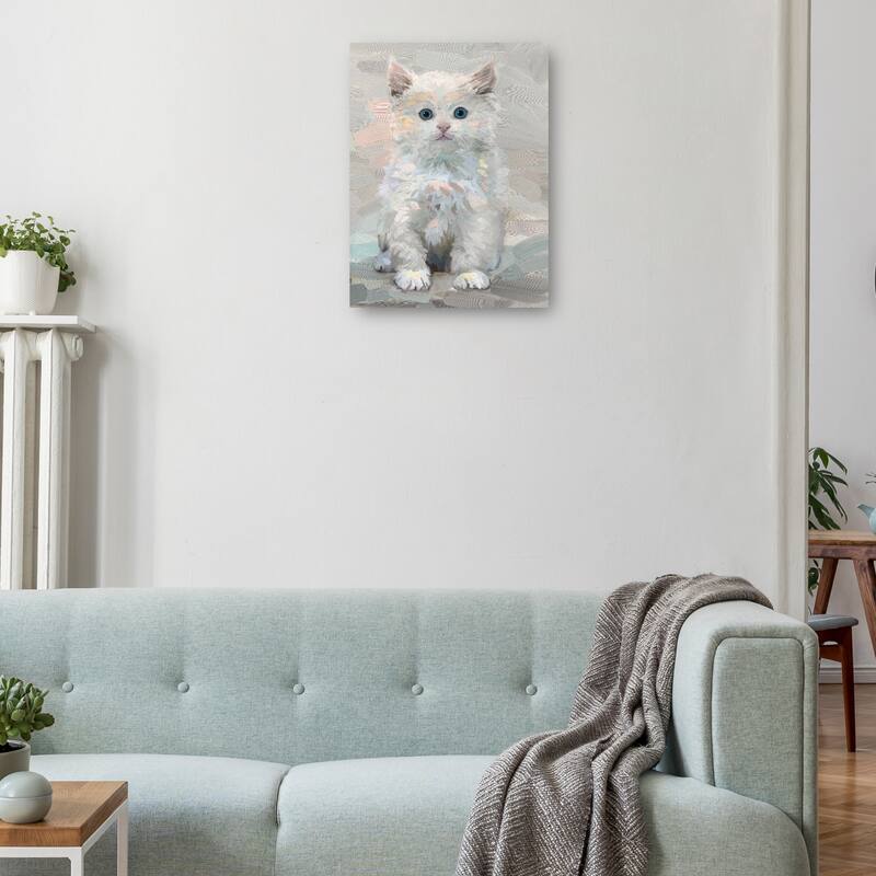 Pretty Kitty III By Studio Arts Canvas Art Print
