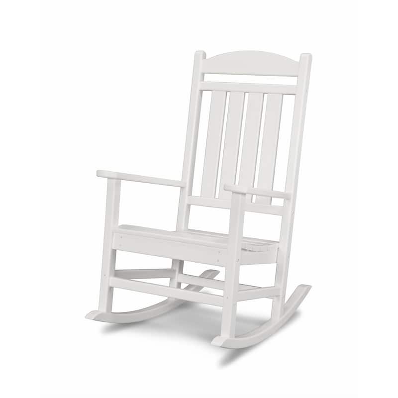 POLYWOOD Presidential Outdoor Rocking Chair - White