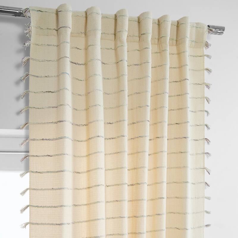 Exclusive Fabrics Loom Woven Sheer Cotton Curtain (1 Panel)