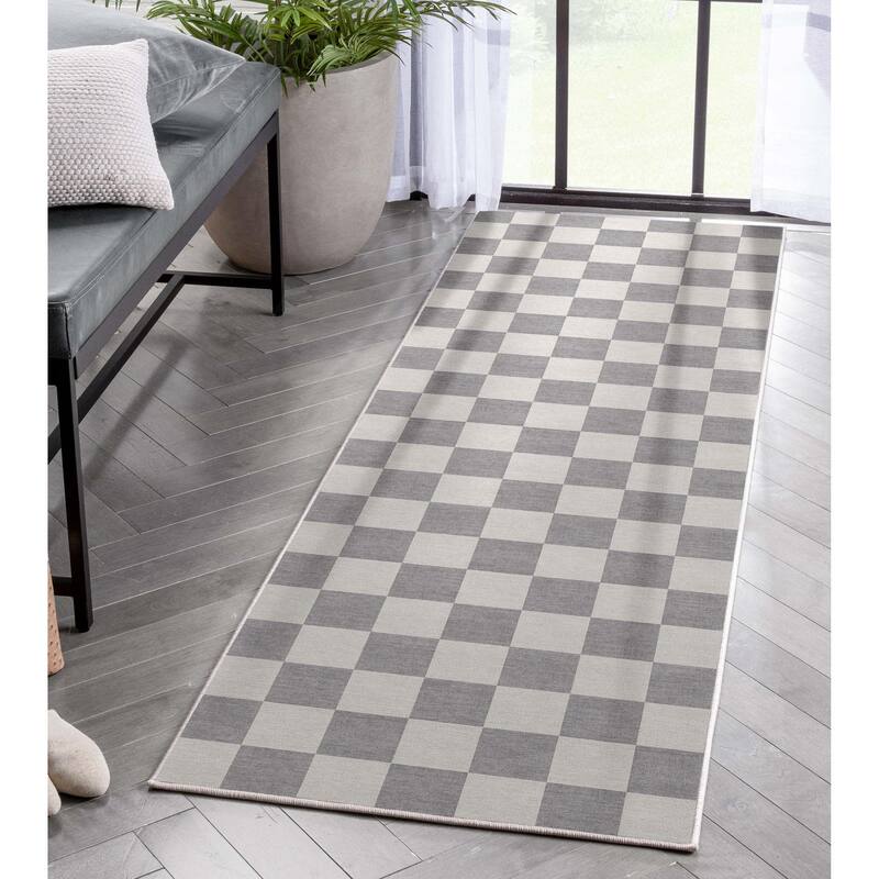 Well Woven Apollo Square Modern Geometric Flat-Weave Area Rug