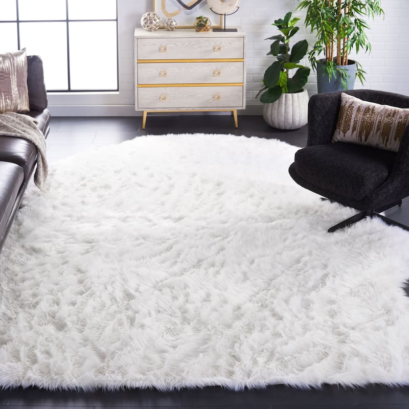 SAFAVIEH, Faux Sheep Idith Shona 2.4-inch Thick Rug